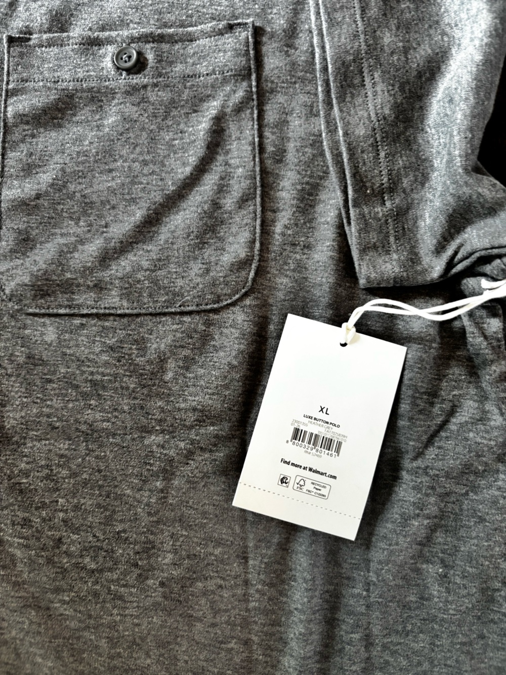 Casual Button-Down Shirt in Gray by Free Assembly XL - Picture 4 of 4